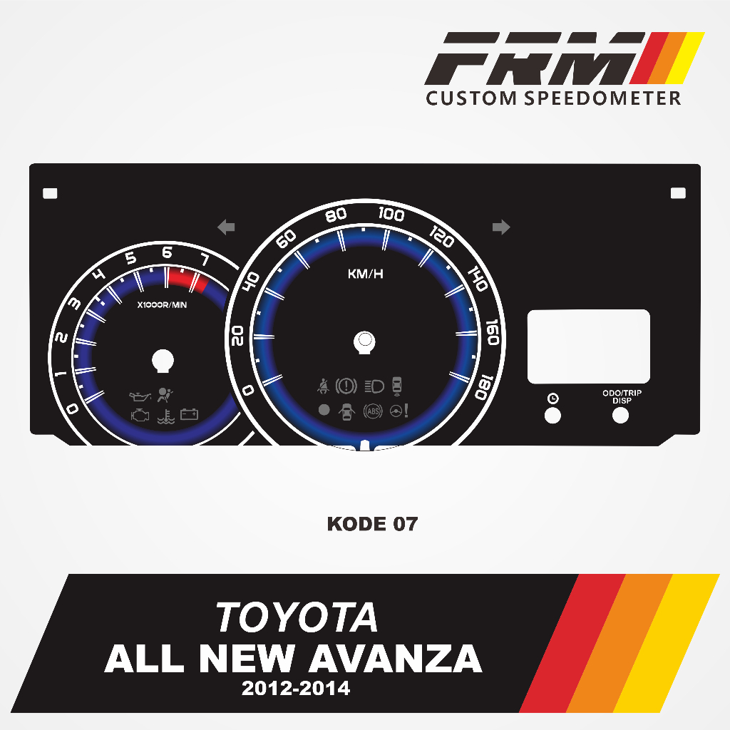 Jual Bisa COD Panel Speedometer Custom Untuk Toyota all new Avanza ...