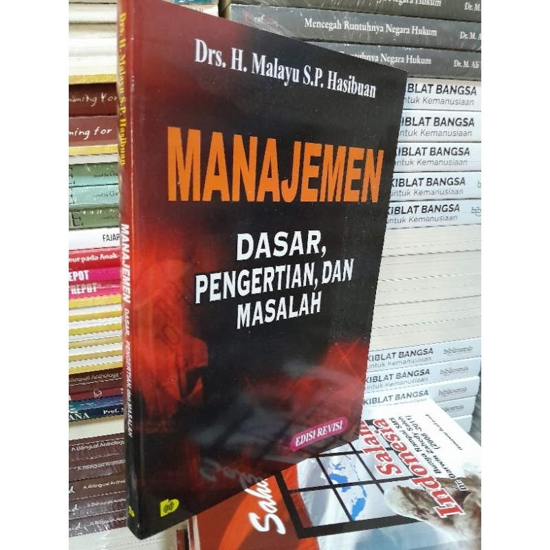 Jual Manajemen Dasar Pengertian Dan Masalah Edisi Revisi By Prof H ...