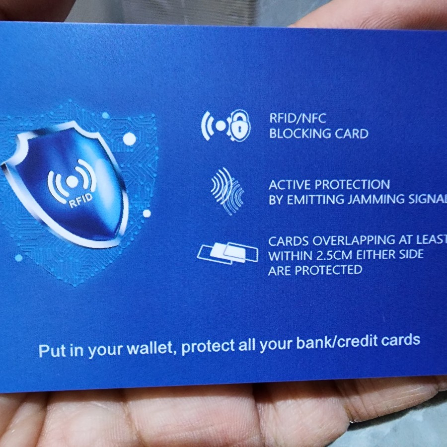 Jual scanner guard card,rfid blocker, ukuran ktp, masuk dompet | Shopee ...