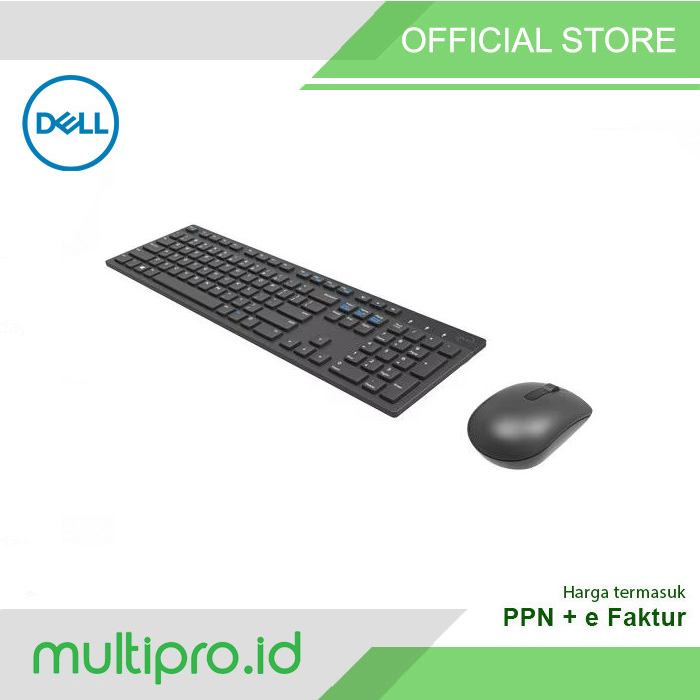 Jual Dell Wireless Keyboard and Mouse KM636 Black Shopee Indonesia