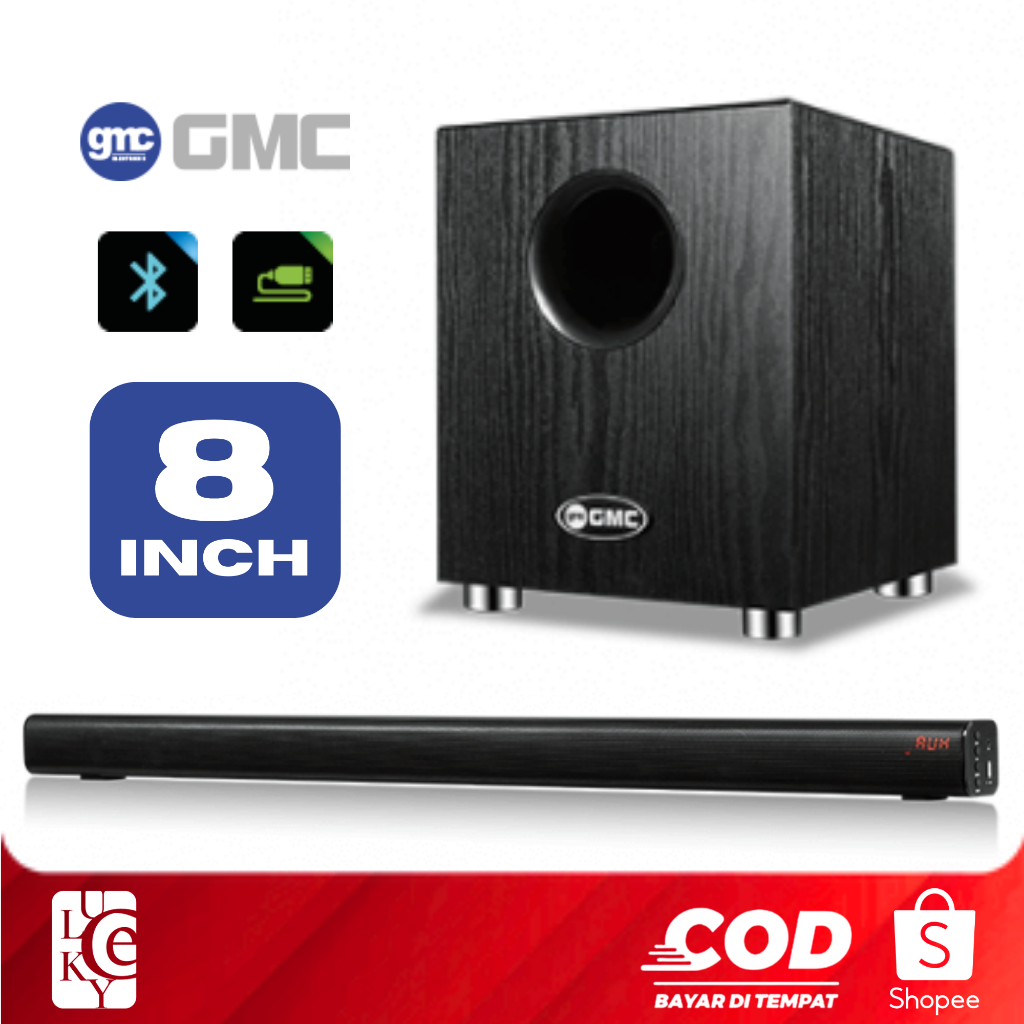 Jual Soundbar GMC 898E Home Theater Karaoke Speaker Bluetooth Sound