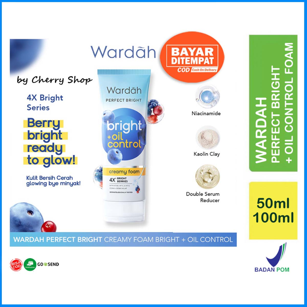 Jual Wardah Perfect Bright Creamy Foam Brightening + Oil Control