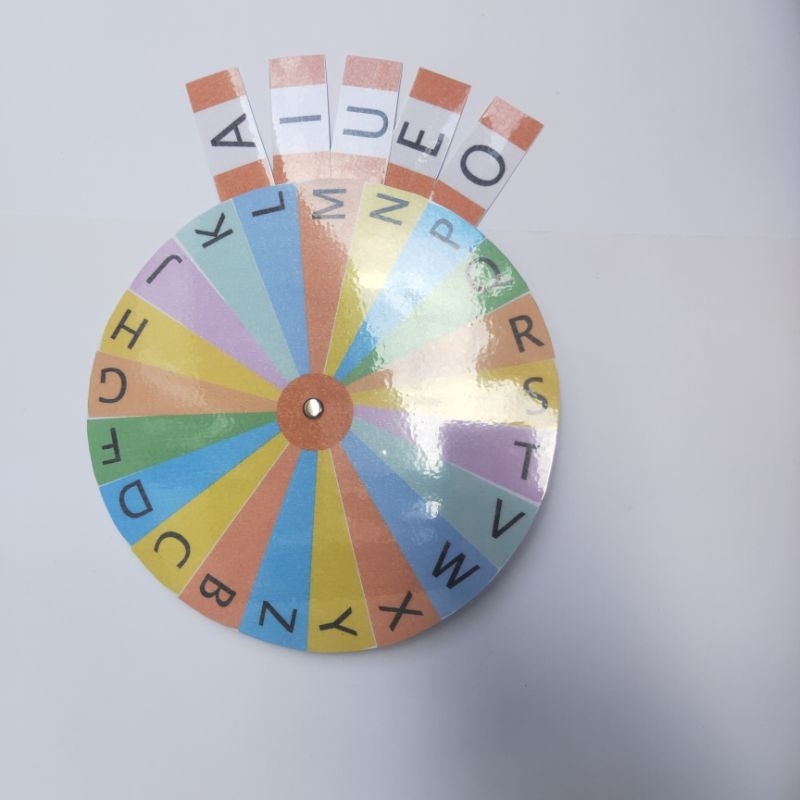 Jual Spinner Baca Alphabet Huruf Kapital Abjad Belajar Membaca Rosa ...