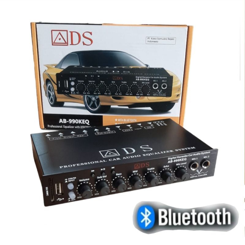Jual Parametric preamp Equalizer ads AB-990KEQ Bluetooth USB karaoke ...