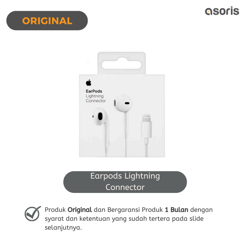 Jual Earpods Lightning Headphone Lightning Stereo Shopee Indonesia