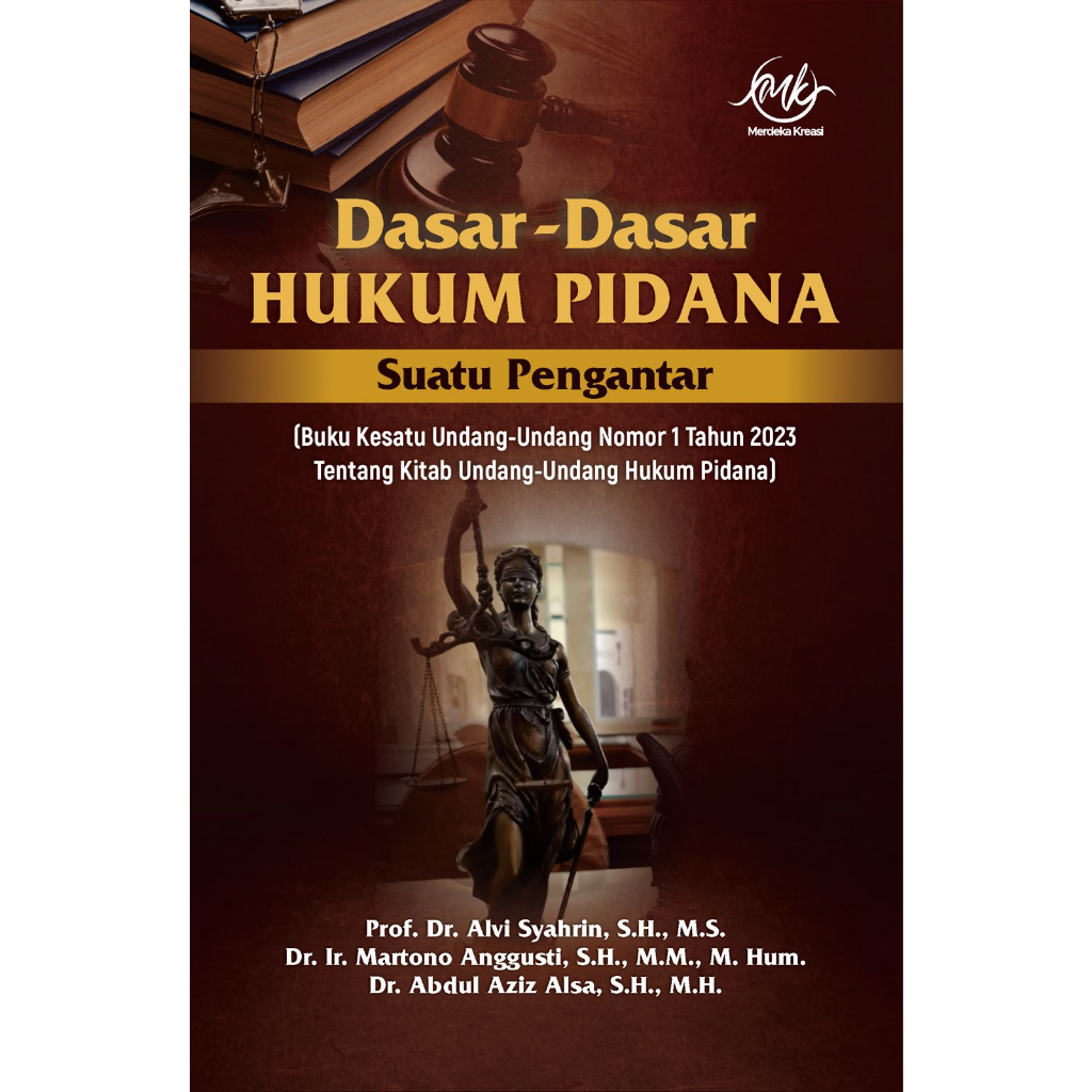 Jual Dasar-Dasar Hukum Pidana : Suatu Pengantar (Buku Kesatu Undang ...