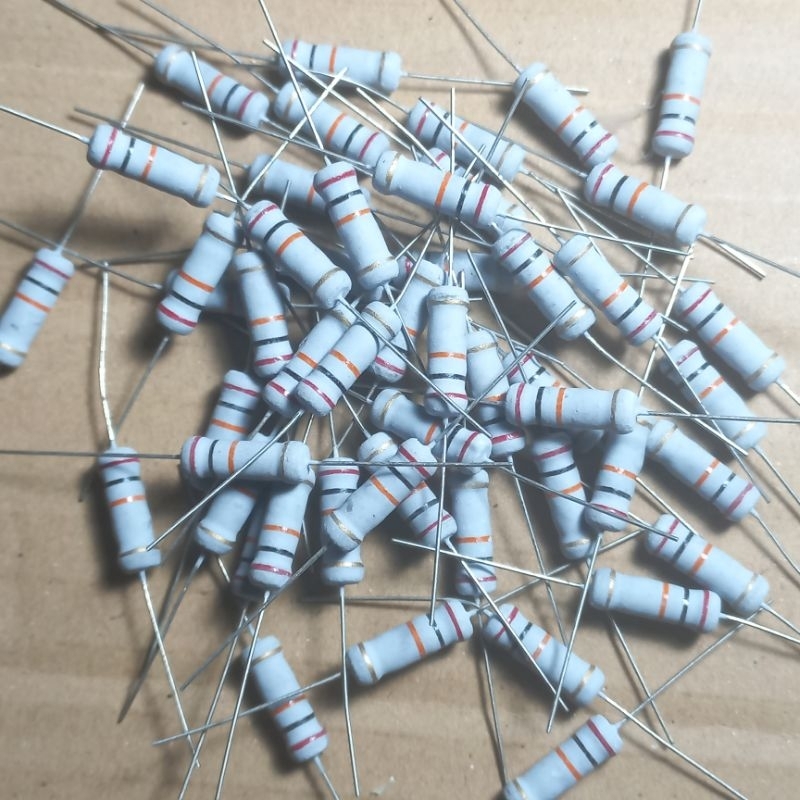 Jual resistor R carbon film 20K 20 K 2watt 2 w watt WAT 2WAT ohm 5% ...