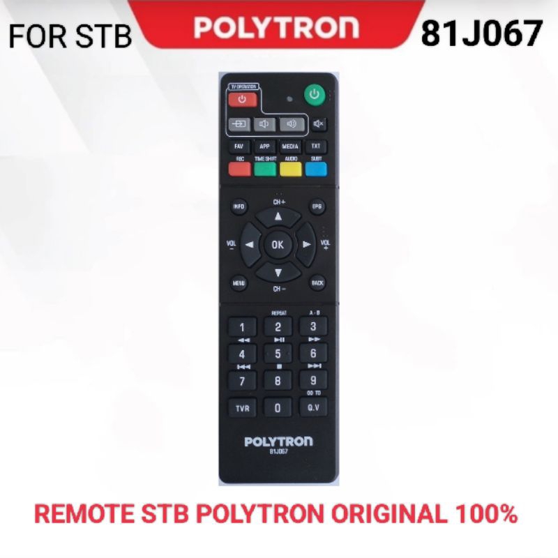 Jual Remot Stb Polytron Tipe 81j067 Remote Set Top Box Polytron Pdv ...