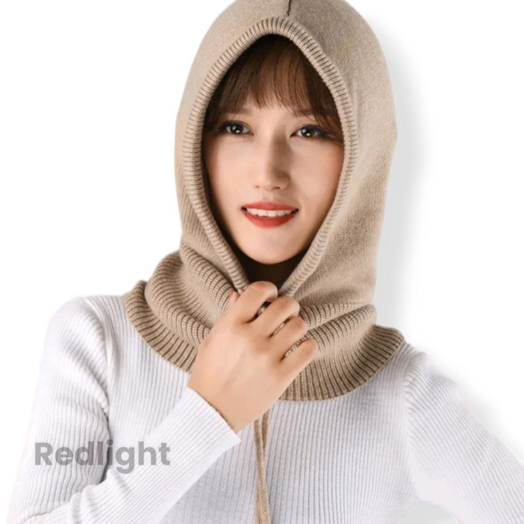 Jual Hijab Hoodie Rajut Balaclava Model Korea / Penutup Kepala Rajut ...