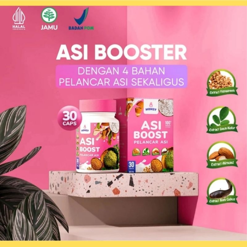 Jual MOMSY ASI BOOSTER PELANCAR ASI BPOM HALAL | Shopee Indonesia