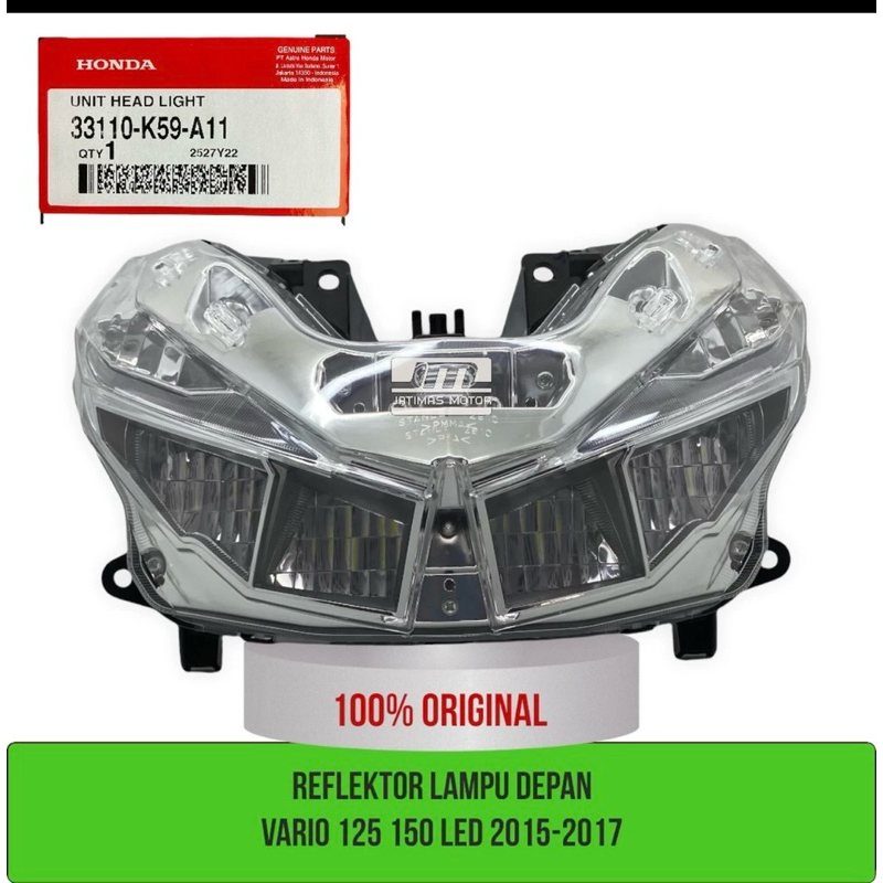 Jual Reflektor lampu depan vario 125 vario 150 led 2015-2017 33110-K59