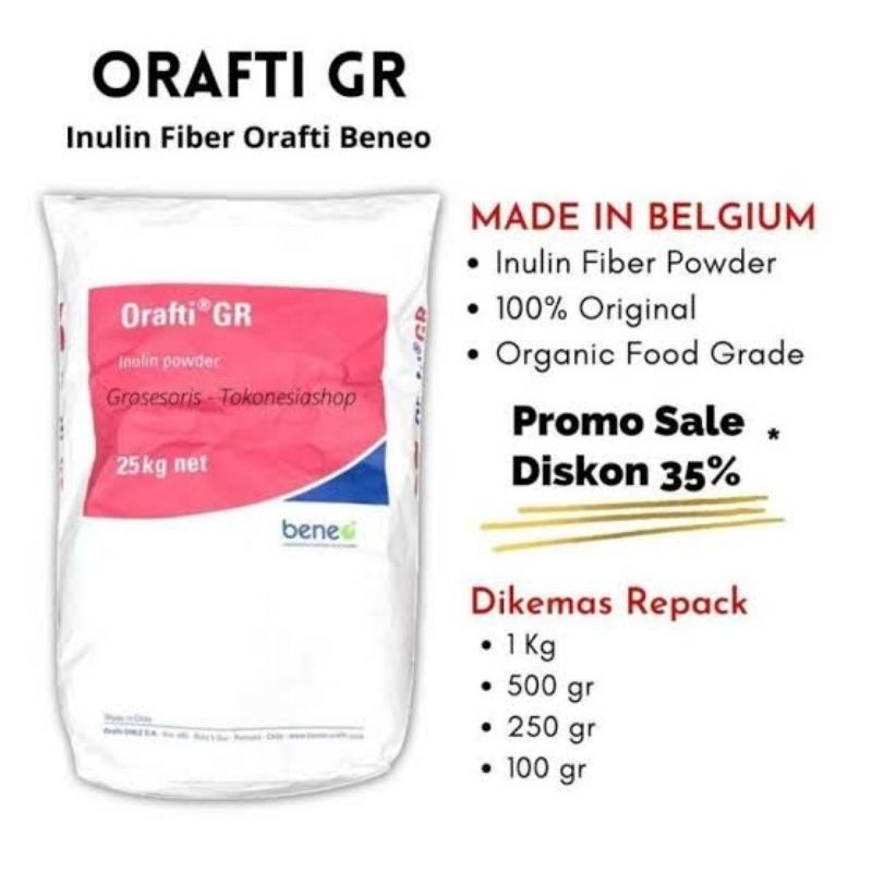 Jual Inulin Powder Fiber Orafti Beneo 500gr | Shopee Indonesia