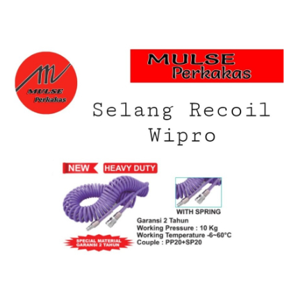 Jual Selang Kompressor Selang Spiral Selang Recoil Wipro Mtr