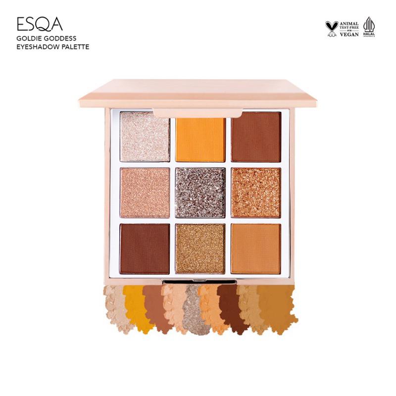 Jual ESQA Goddess Eyeshadow Palette Shade Goldie Shopee Indonesia