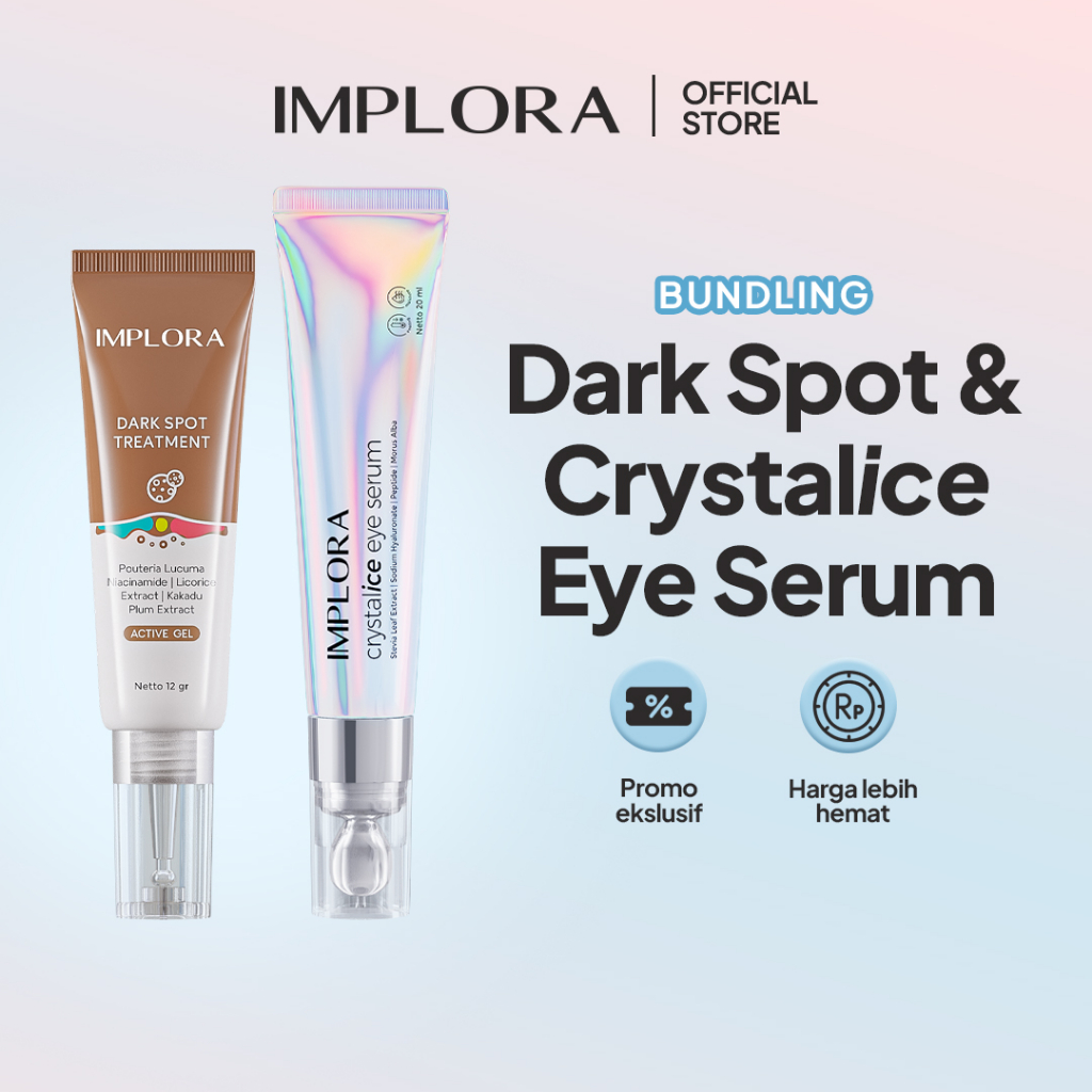 Jual Bundling Implora Dark Spot Treatment & Crystalice Eye Serum