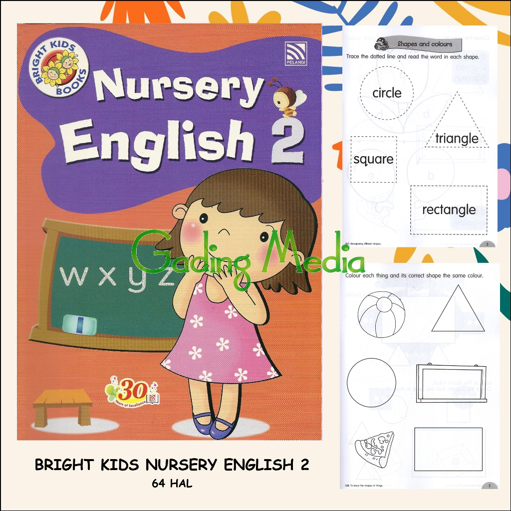 Jual Bright Kids Books Nursery 2 English Buku Latihan Soal Kbtk