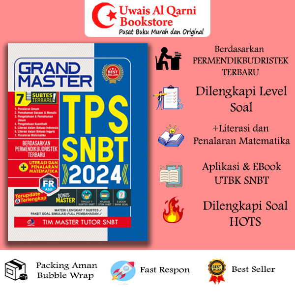 Jual Original Best Seller Buku Grand Master Tps Snbt Terupdate