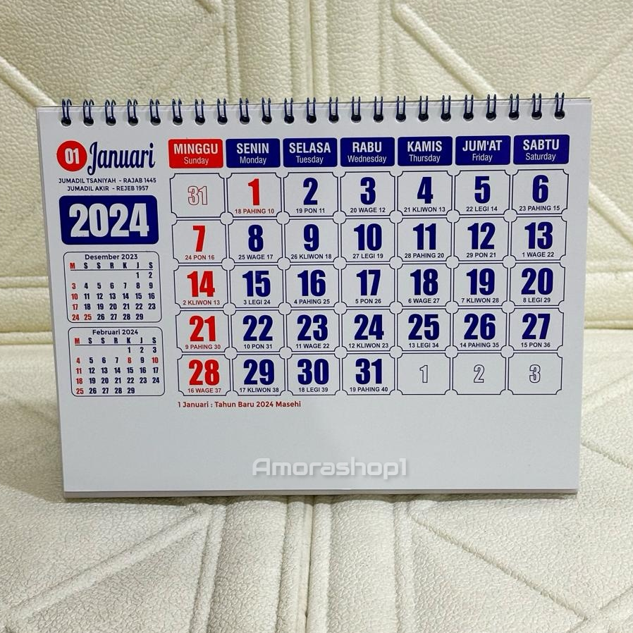 Jual Kalender Kerja Meja 2024 Angka Besar Shopee Indonesia 