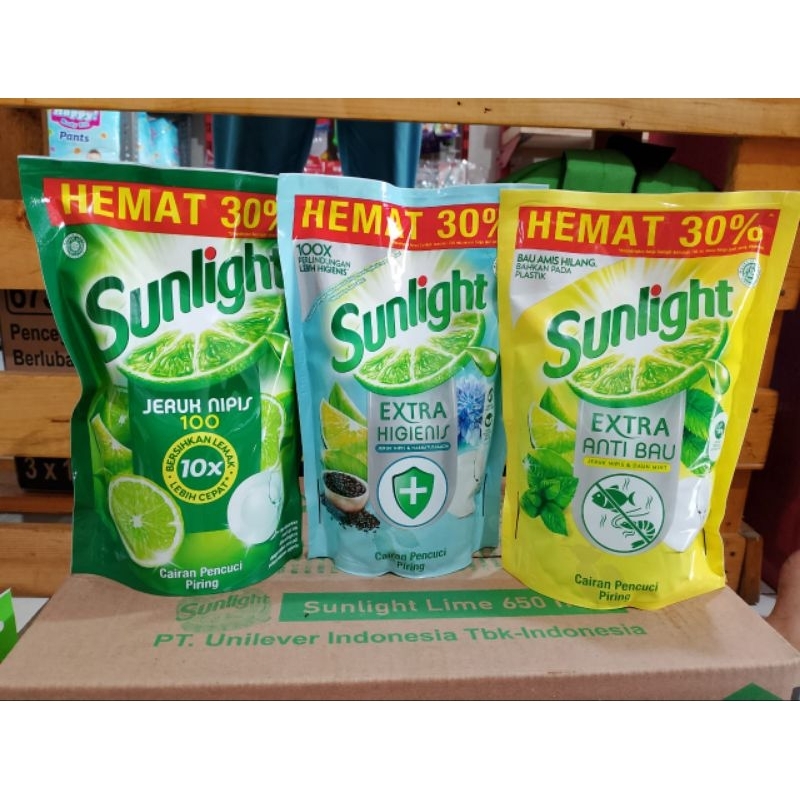 Jual sunlight sabun pencuci piring kemasan 650ml | Shopee Indonesia