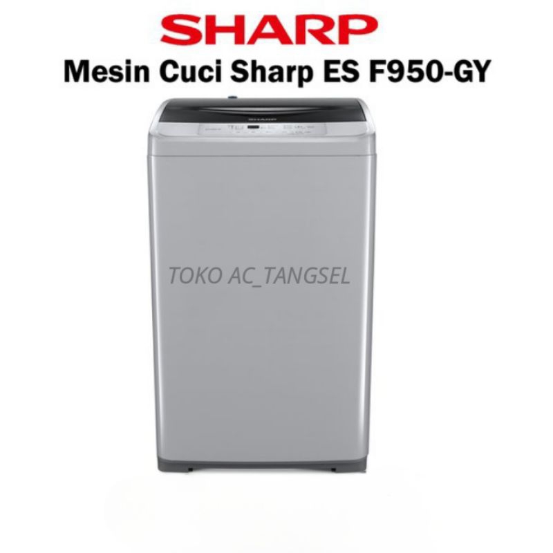 Jual MESIN CUCI SHARP 1 TABUNG ES-F950GY 7,5KG / ESF950GY TOP LOADING 7 ...