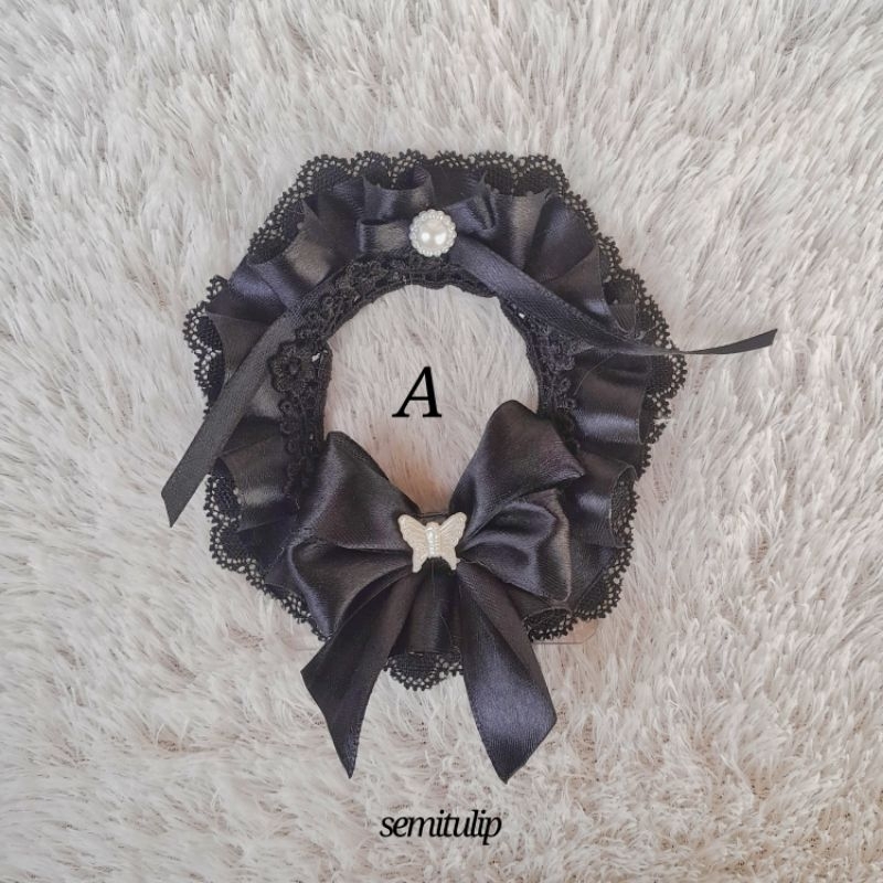 Jual Vol12. Black Series Toploader Deco Lace Ribbon Photocard holder by ...