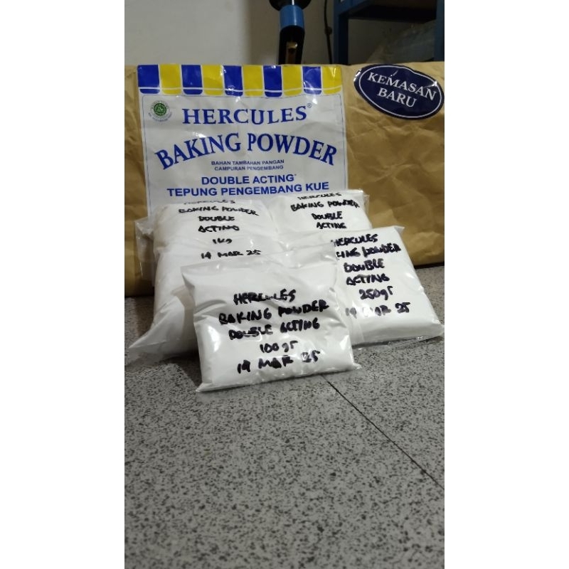 Jual TEPUNG PENGEMBANG KUE/HERCULES BAKING POWDER DOUBLE ACTING REPACK