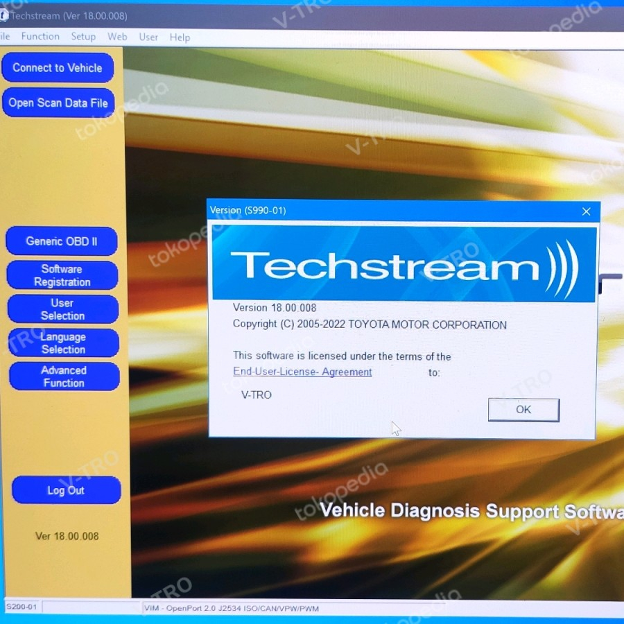 Jual Toyota Techstream Scanner 18.00.008 [2023] Full Aktivasi | Shopee ...