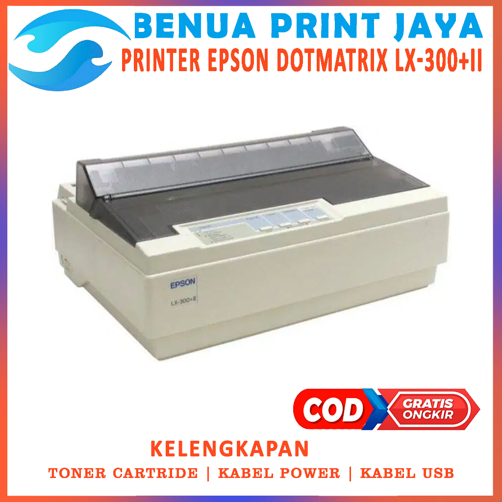 Jual Printer dot matrik lx300 + II | Epson LX 300 plus 2 | second siap