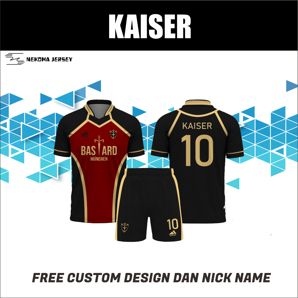 Jual Kostum Jersey Blue Lock BASTARD Munchen No. 10 Michael Kaiser