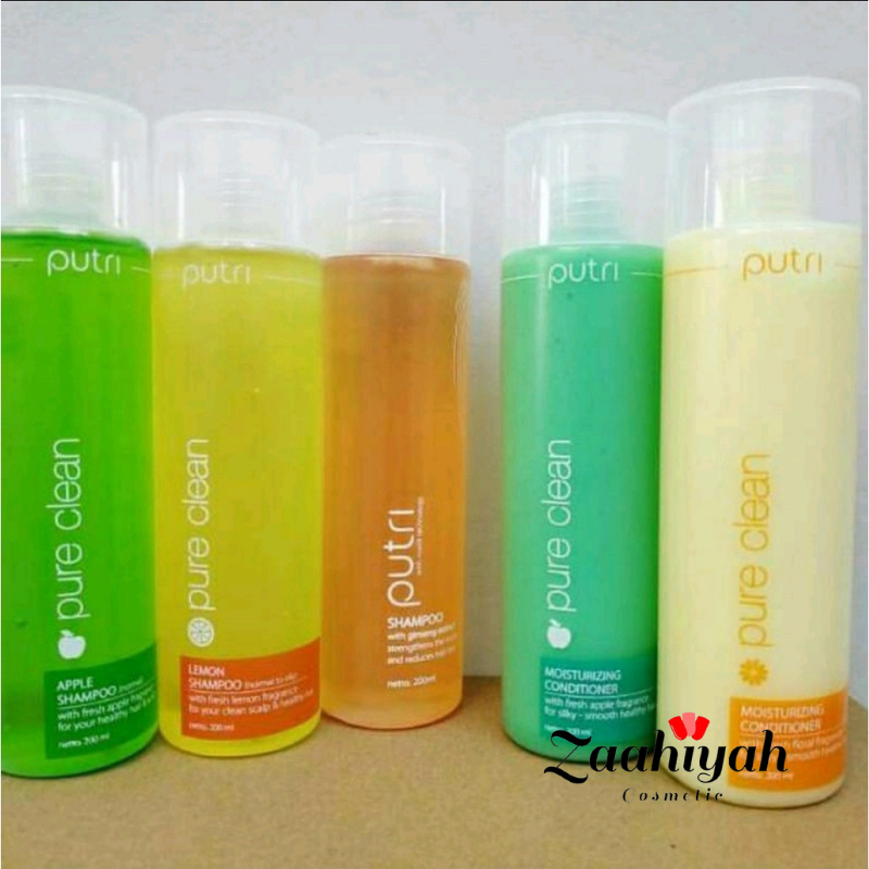 Jual PUTRI Pure Clean Shampoo & Pure Clean Moisturizing Conditioner ...