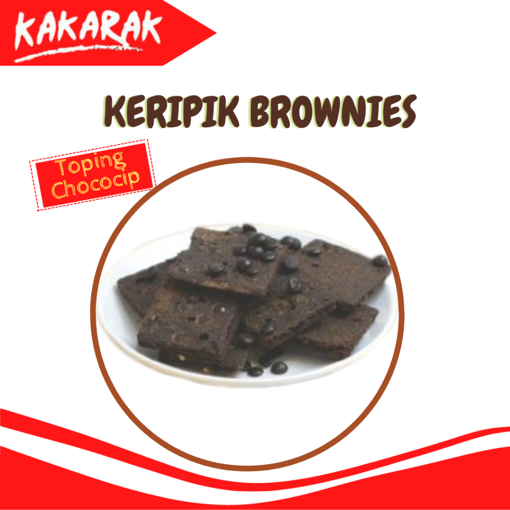 Jual Kakarak - Keripik Brownies Chocochips Kering - Cemilan Brownies ...