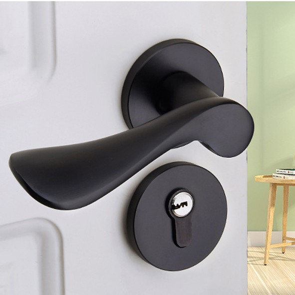Gagang Pintu Gaya Eropa Handle Lock Door Bedroom Living Room Mechanical Anti-Theft Security Mute