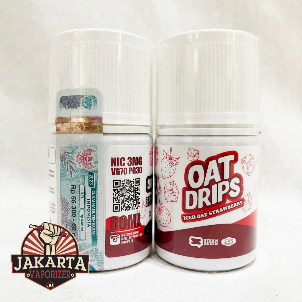 Jual Oat Drips V Iced Oat Strawberry Ml Mg Mg By Jvs X Steamqueen