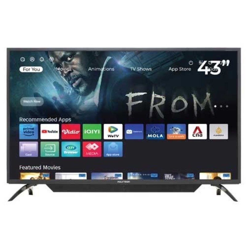 Jual SMART TV LED Digital Polytron 43 inch. Youtube, Mola. 43CV1569