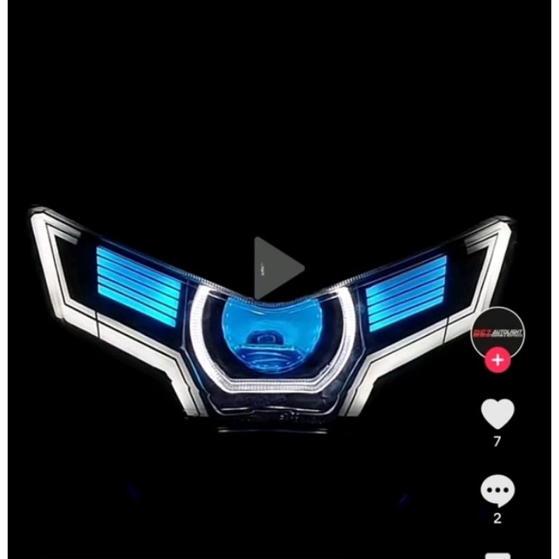 Jual Sett Headlamp Custom Nmax Biled Aes Turbo Se Shopee Indonesia