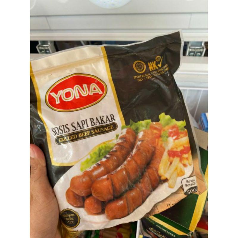 Jual Yona Sosis Sapi Bakar Jumbo 500gr Shopee Indonesia