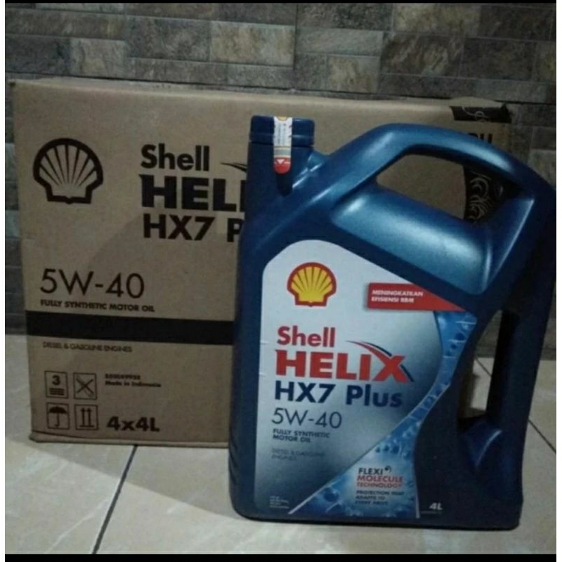 Jual Shell Helix HX7 Plus 5w40 Fully Synthetic Motor Oil Diesel ...