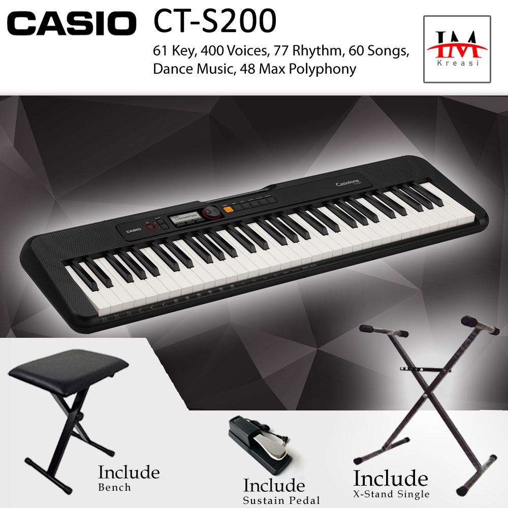 Jual Keyboard Casio CT-S200 - CTS200 - CTS 200 Garansi Resmi | Shopee ...