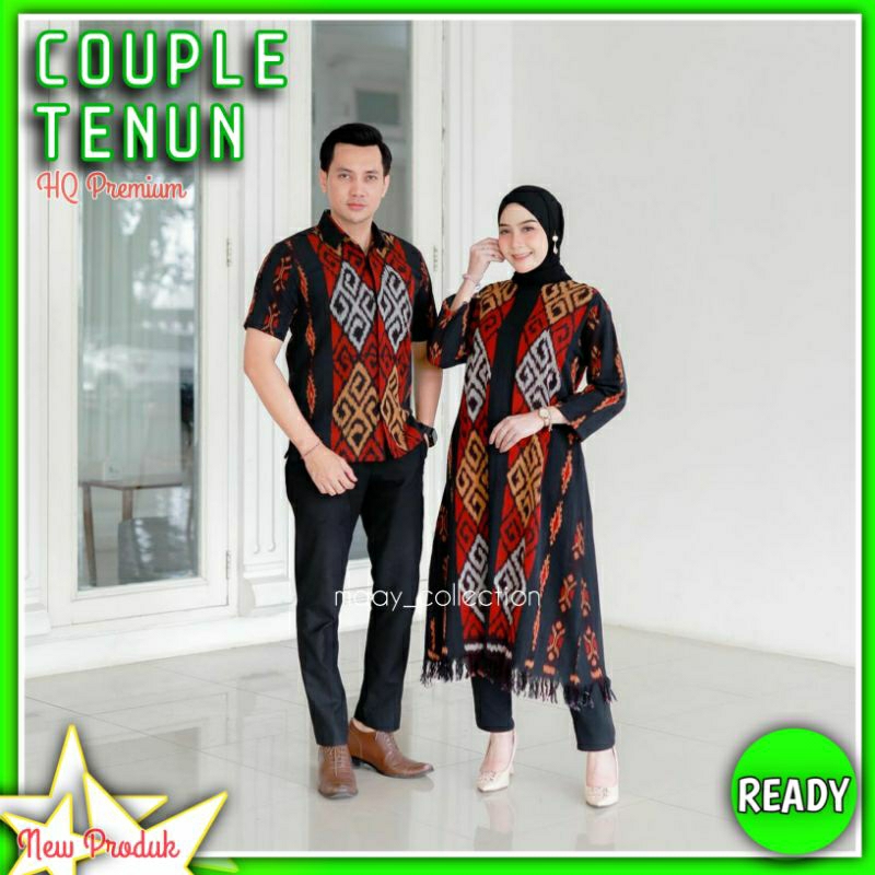 Jual Baju Set Couple Tenun Etnik Jepara Baju Prewedding Tenun Tunik