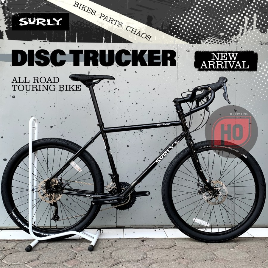 Jual SURLY DISC TRUCKER Black Disc Brake Touring Bike Shopee Indonesia