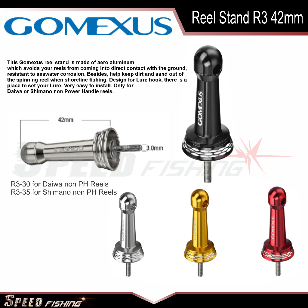 Jual Reel Stand Gomexus R3 untuk Reel non Power Handle Shimano