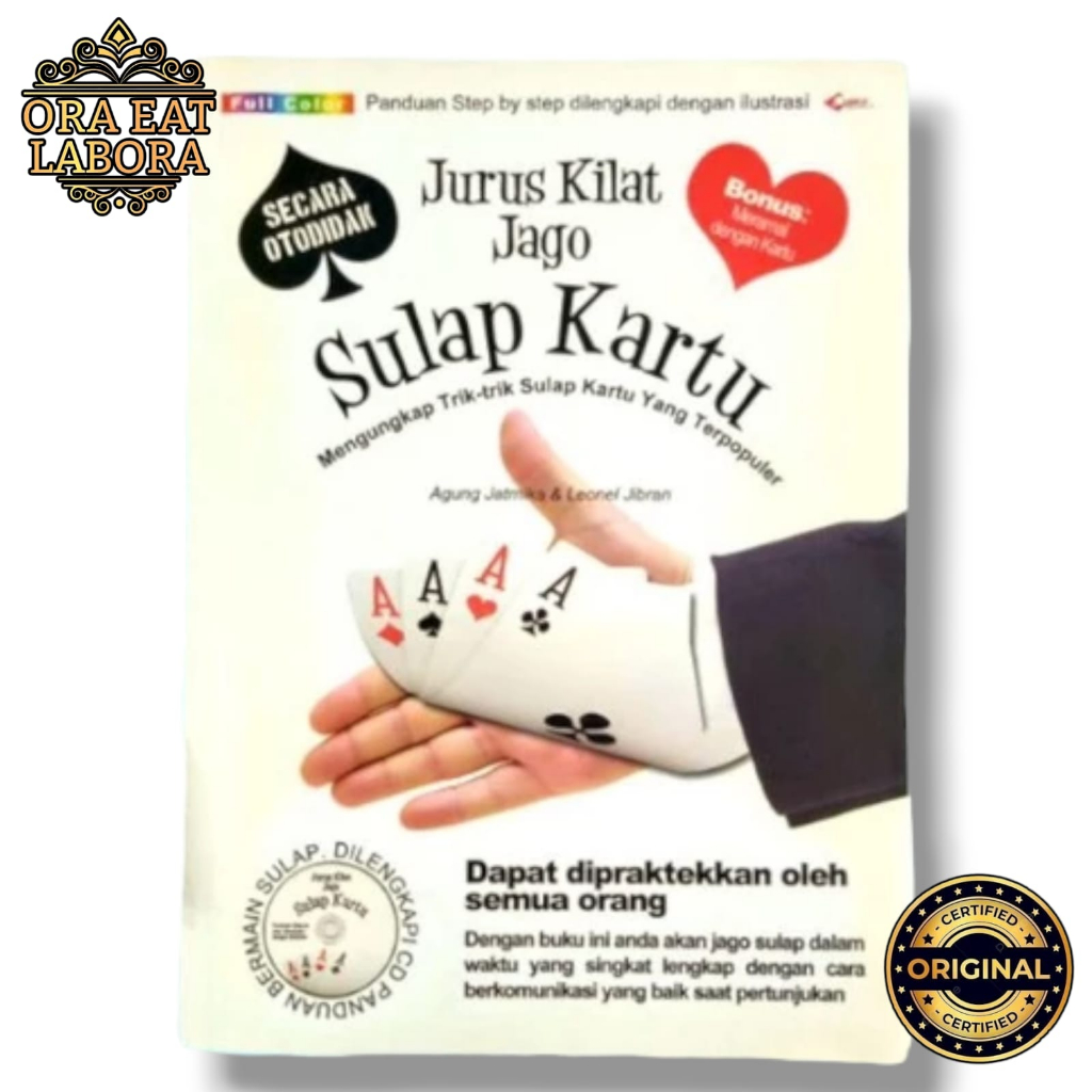 Jual Buku Original Jurus Kilat Jago Sulap Kartu Ora Eat Labora