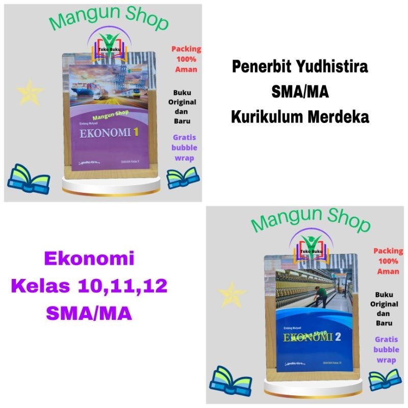 Jual Buku Ekonomi Kelas 10,11,12 SMA/MA Kurikulum Merdeka Yudhistira ...