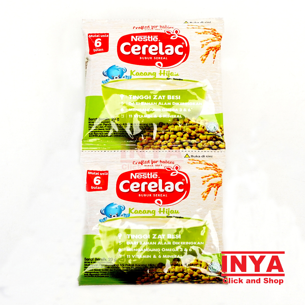 Jual Nestle Cerelac Kacang Hijau 8x20gr Renceng - Bubur Sereal | Shopee ...