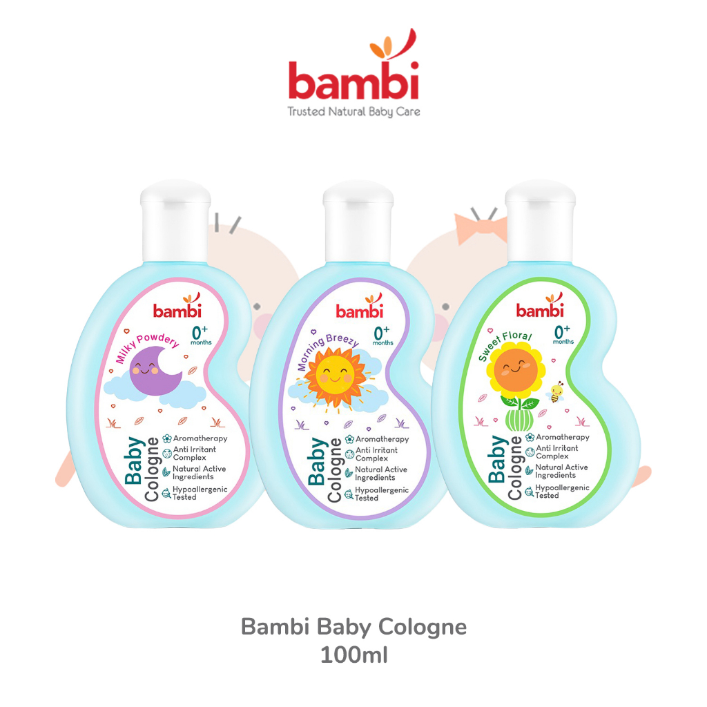 Jual Bambi Baby Cologne Perfume Bayi 100ml Shopee Indonesia