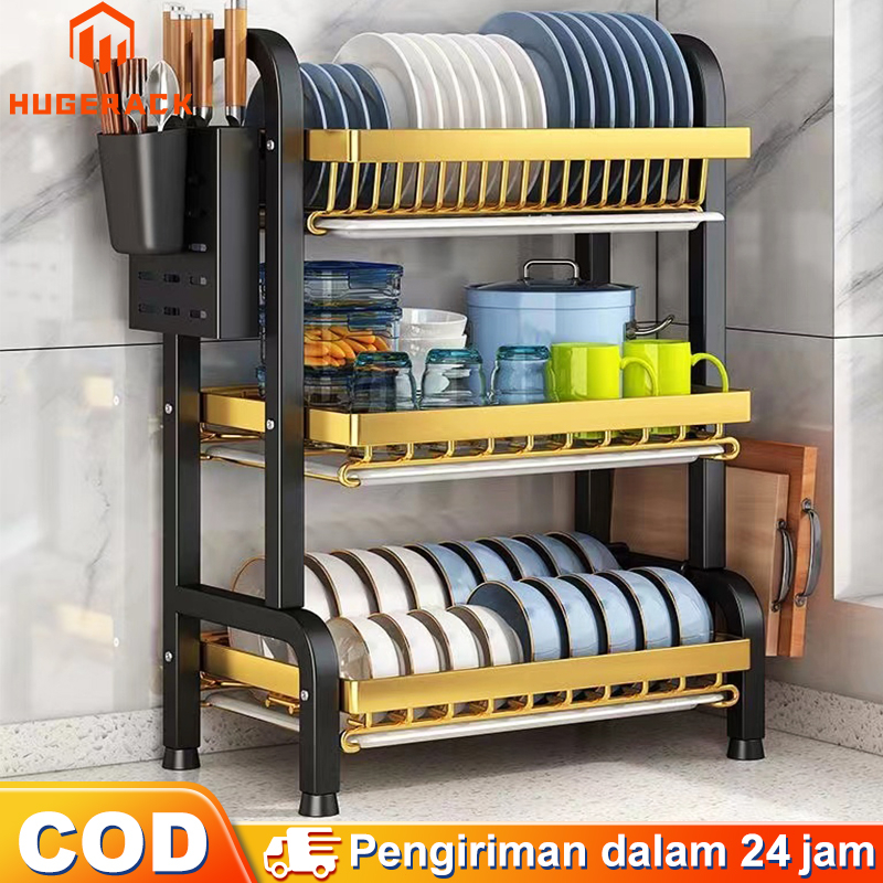 Jual Rak Piring Stainless Steel Rak Piring Wastafel Dapur Rak Pengering