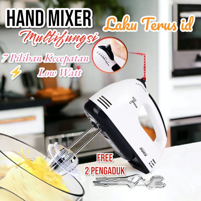 Jual Lt Hand Mixer Elektrik 7 Speed Alat Pengaduk Otomatis 7 Level Alat