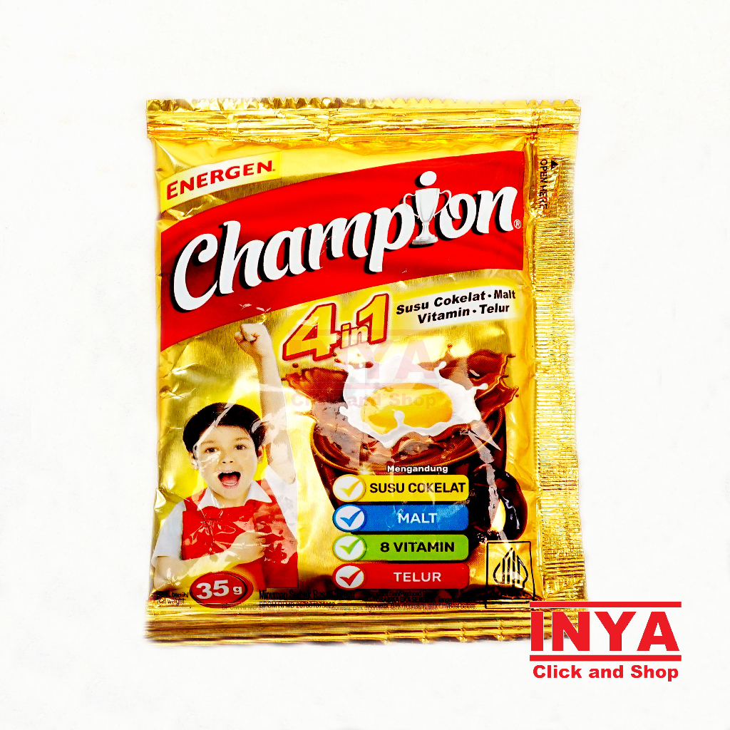 Jual Energen Champion 4in1 Cokelat 35gr Sachet Minuman Serbuk Sereal