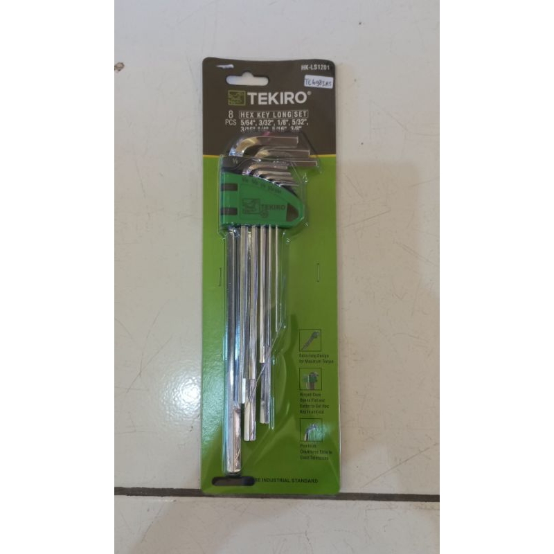Jual Tekiro Hex Key Long Set Inchi 8 PCS | Shopee Indonesia