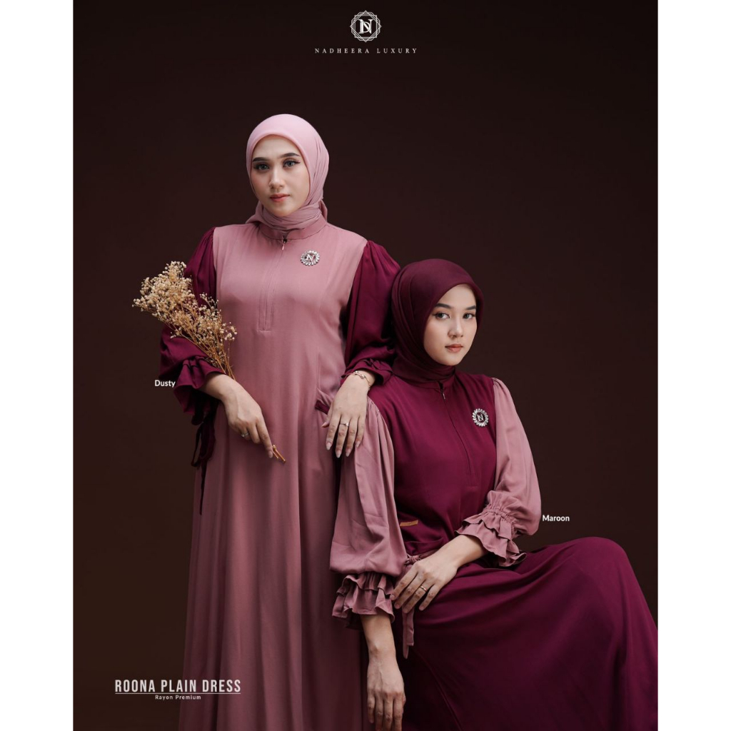 Jual ROONA PLAIN DRESS | Shopee Indonesia